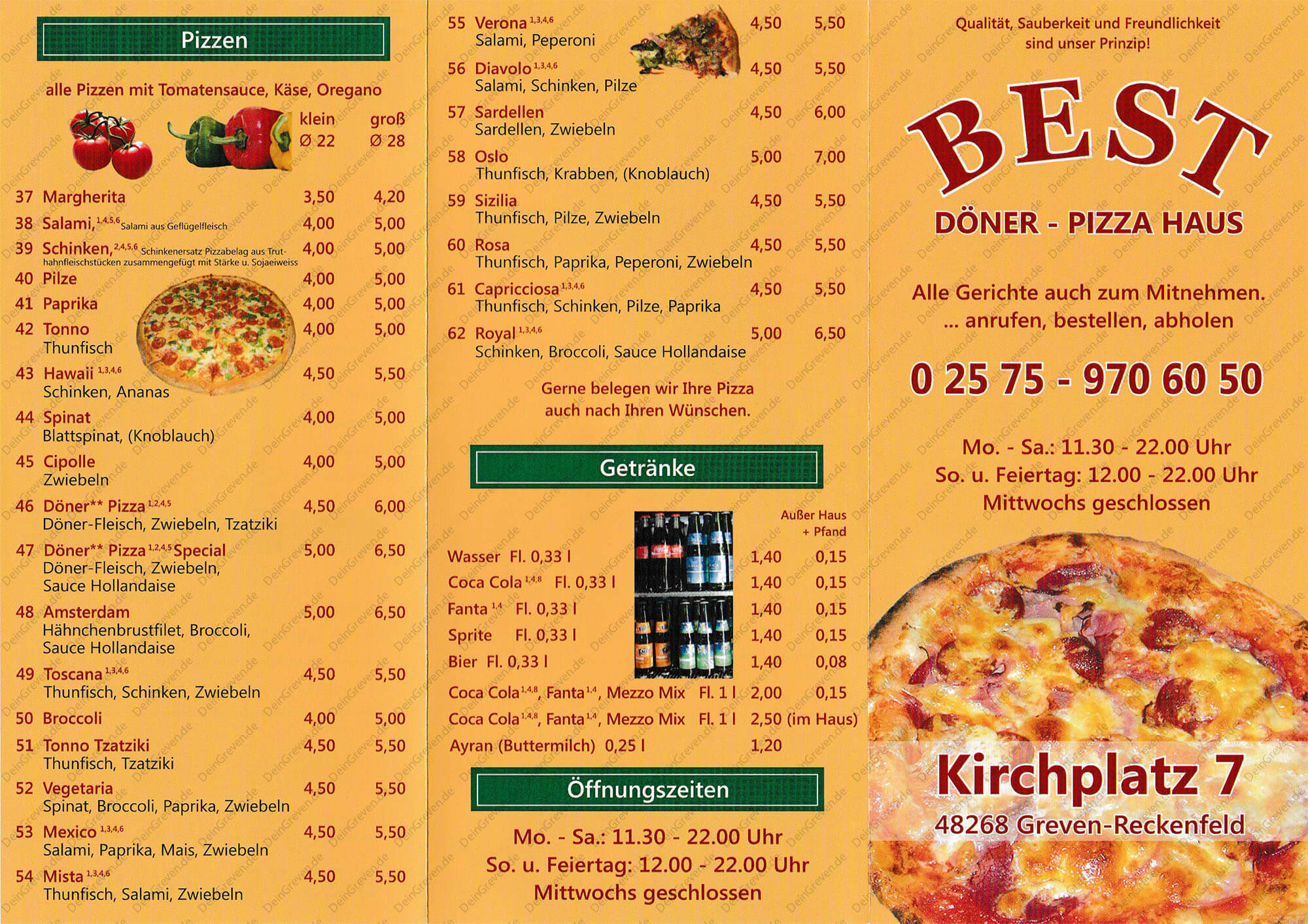 Best Döner Pizza Haus DeinGreven.de